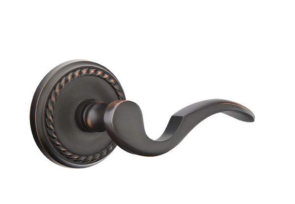Emtek Cortina Lever Oil Rubbed Bronze-Rope Rosette