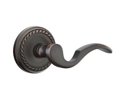 Emtek Cortina Lever Oil Rubbed Bronze-Rope Rosette