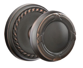 Emtek Ribbon and Reed Knob - Rope Rosette