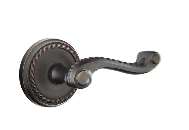 Emtek Rope Lever Oil Rubbed Bronze-Rope Rosette