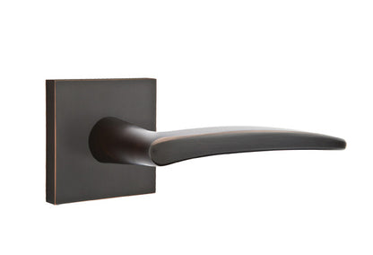 Emtek Poseidon Lever Oil Rubbed Bronze-Square Rosette