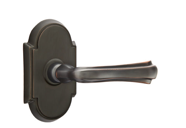 Emtek Wembley Lever with Style 8 Rosette in Oil Rubbed Bronze