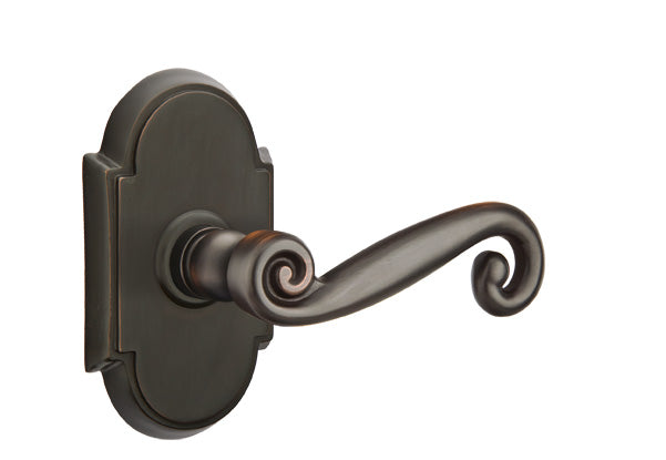 Emtek Rustic Lever Oil Rubbed Bronze-Style 8 Rosette