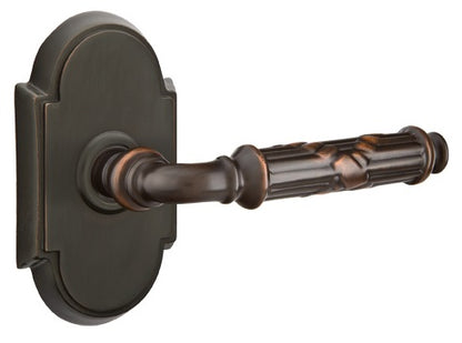 Emtek Ribbon and Reed Lever Oil Rubbed Bronze-Style 8 Rosette