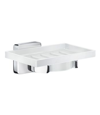 Smedbo Ice Holder with Porcelain Soap Dish OK342P Polished Chrome