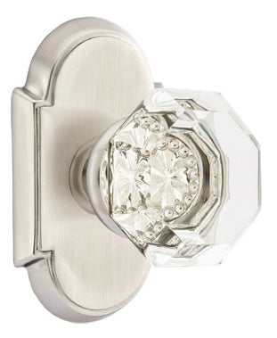 Emtek Old Town Clear Knob with Style #8 Rosette