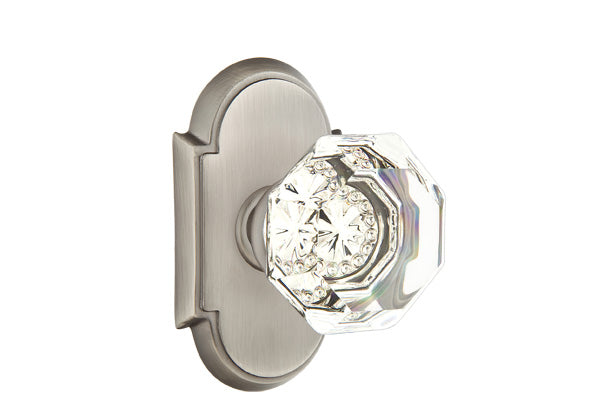 Emtek Old Town Clear Knob with Style #8 Rosette
