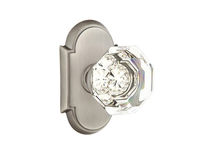 Emtek Old Town Clear Knob with Style #8 Rosette