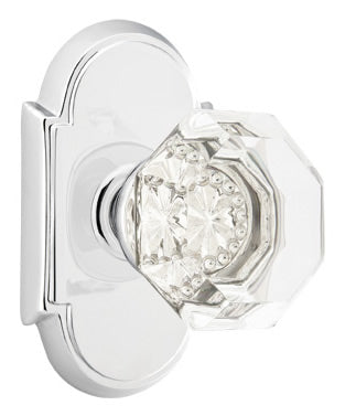 Emtek Old Town Clear Knob with Style #8 Rosette