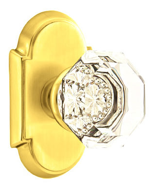 Emtek Old Town Clear Knob with Style #8 Rosette