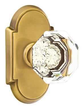 Emtek Old Town Clear Knob with Style #8 Rosette
