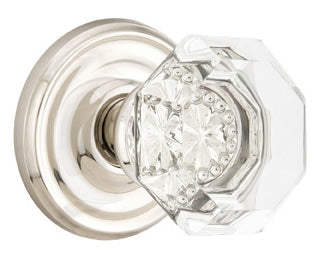 Emtek Old Town Clear Knob with Regular Rosette