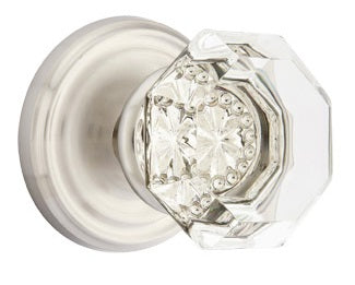 Emtek Old Town Clear Knob with Regular Rosette