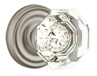 Emtek Old Town Clear Knob with Regular Rosette