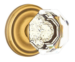 Emtek Old Town Clear Knob with Regular Rosette