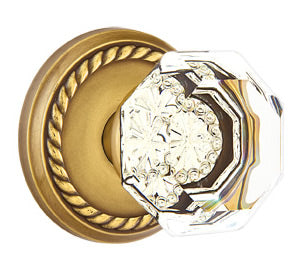 Emtek Old Town Clear Knob with Rope Rosette