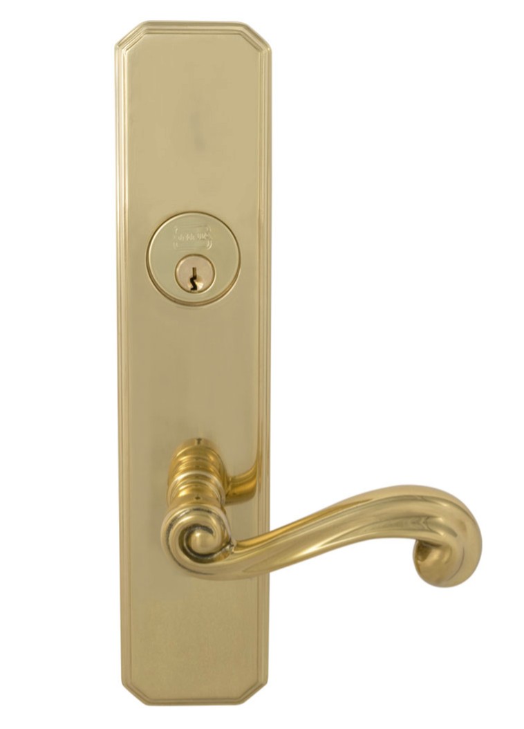 Omnia Max Steel Mortise Sideplate Lock Style 11055