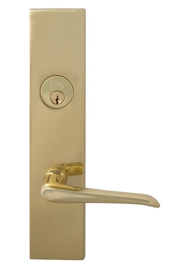 Omnia Max Steel Mortise Sideplate Lock Style 12042