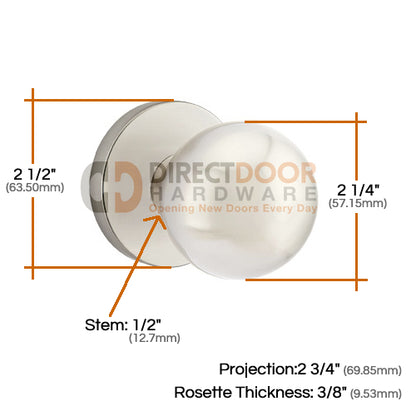 Emtek Orb Knob Specs Disk Rosette