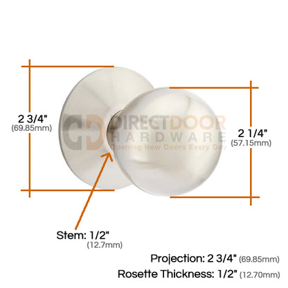Emtek Orb Knob Specs Modern Rosette