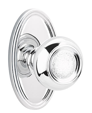 Emtek Belmont Knob Polished Chrome Oval Rosette