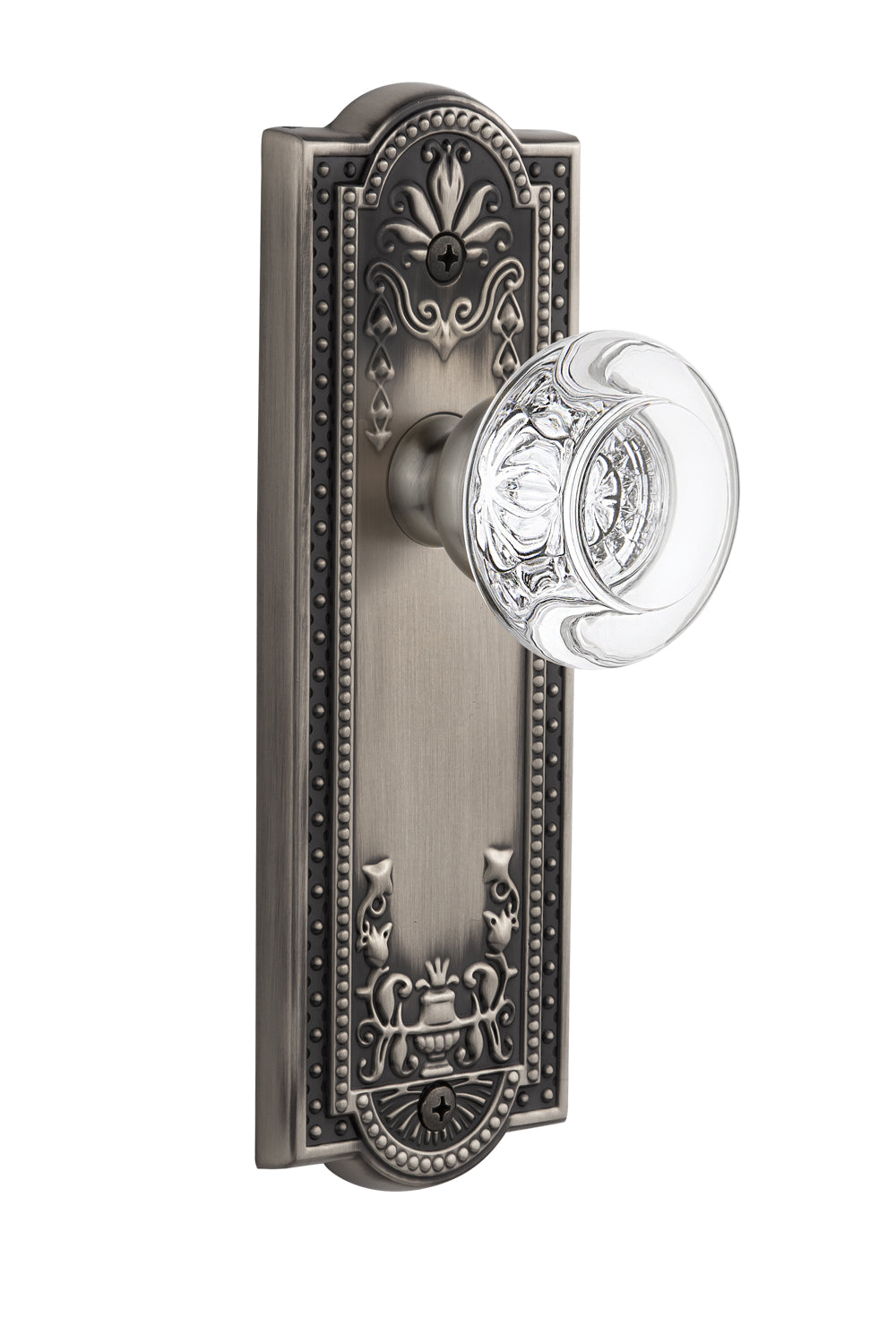 Grandeur Parthenon Plate with Bordeaux Knob