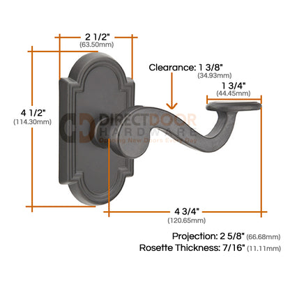 Emtek Lost Wax Padua Lever Handle with Style 11 Rosette