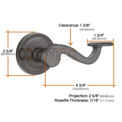 Emtek Lost Wax Padua Lever Handle with Style 12 Rosette