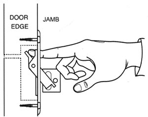Deltana PDB42 Pocket Door Bolt How to Use