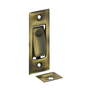 Deltana PDB42 Pocket Door Bolt  - Antique Brass