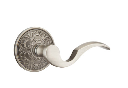Emtek Cortina Lever Pewter-Lancaster Rosette