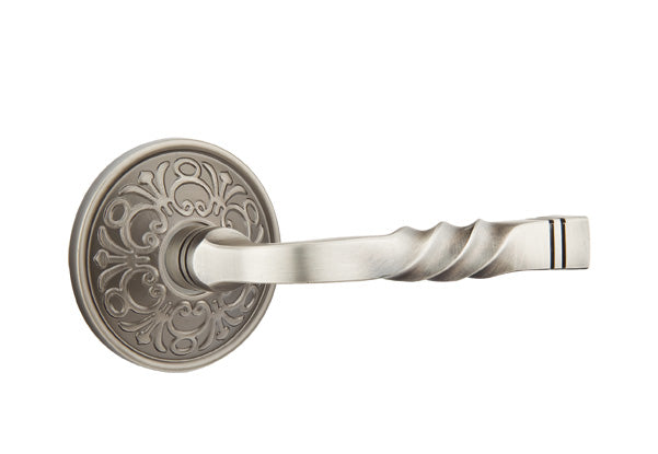 Emtek Santa Fe Lever Pewter-Lancaster Rosette