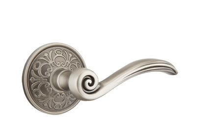 Emtek Elan Lever Pewter-Lancaster Rosette