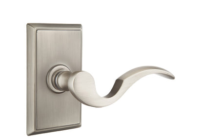 Emtek Cortina Lever Pewter-Rectangular Rosette