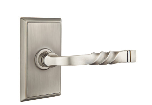 Emtek Santa Fe Lever Pewter-Rectangular Rosette