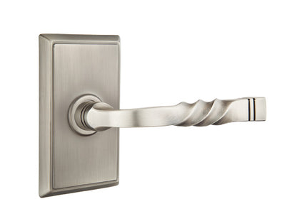 Emtek Santa Fe Lever Pewter-Rectangular Rosette