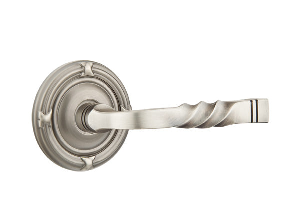 Emtek Santa Fe Lever Pewter-Ribbon and Reed Rosette