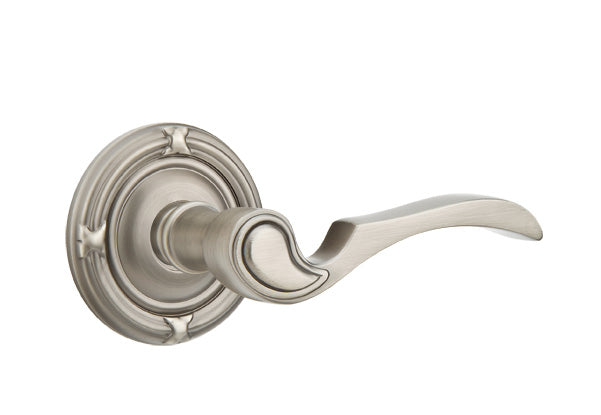 Emtek Coventry Lever Pewter-Ribbon and Reed Rosette