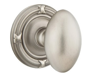 Emtek Egg Interior Mortise Knob with Ribbon & Reed Rosette