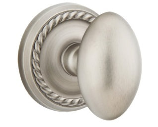 Emtek Egg Interior Mortise Knob with Rope Rosette