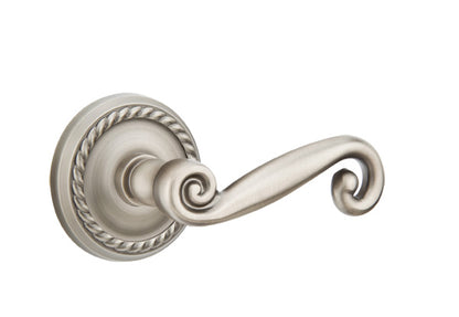 Emtek Rustic Lever Pewter-Rope Rosette