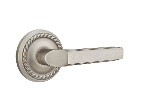 Emtek Milano Lever Pewter-Rope Rosette