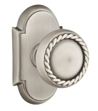 Emtek Rope Knob - Shown with #8 Rosette