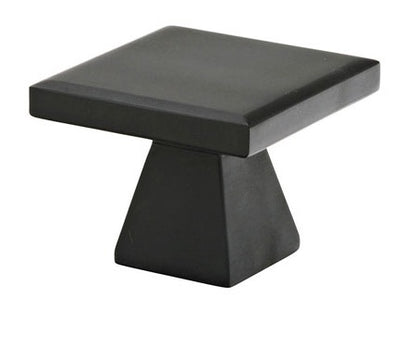 Emtek Podium 1-1/4 Inch Knobs Flat Black