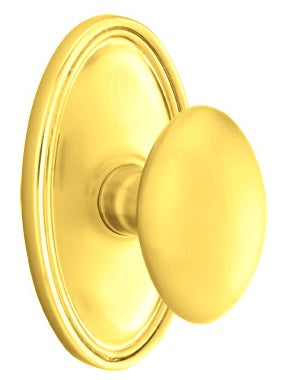 Emtek Egg Interior Mortise Knob with Oval Rosette