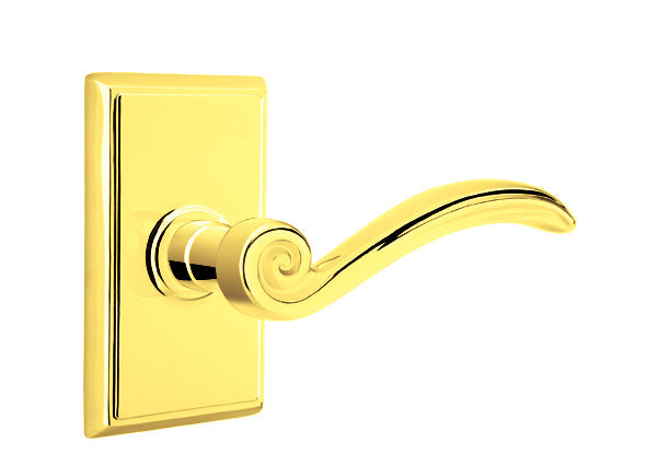 Emtek Elan Interior Mortise Lever with Rectangular Rosette
