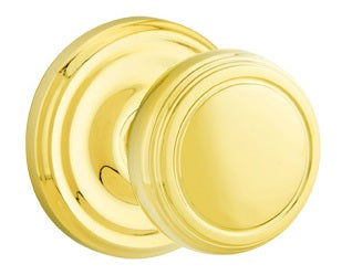 Emtek Norwich Knob With Regular Rosette - Polished Brass
