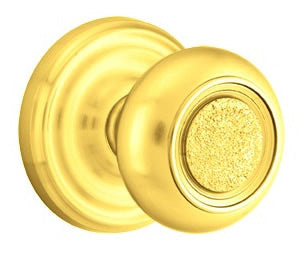 Emtek Belmont Knob Polished Brass - Lifetime Regular Rosette