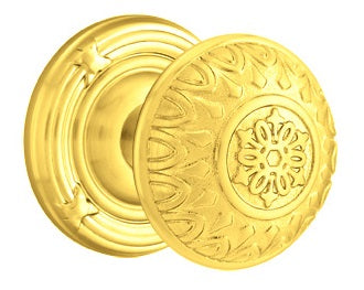 Emtek Lancaster Knob - Ribbon and Reed Rosette
