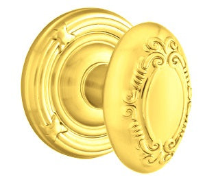 Emtek Victoria Knob - Ribbon and Reed Rosette